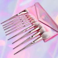 New Style pink eye brushes vegan bling makeup brushes