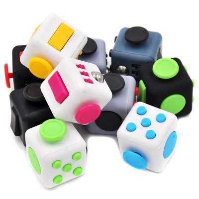 Colorful mini finger toys pressure relief puzzles magic anti stress fidget spinner cube