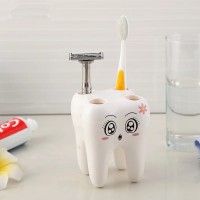 Teeth Style Toothbrush Holder Toothbrush Holder Stand Tooth Brush Shelf Bathroom